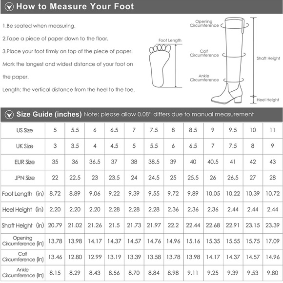 Black Suede Over the Knee Boots Size 7.5 - Picture 9 of 9